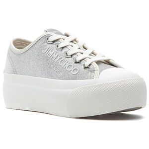 Jimmy Choo Women's Silver Sneakers - PALMA SNEAKER